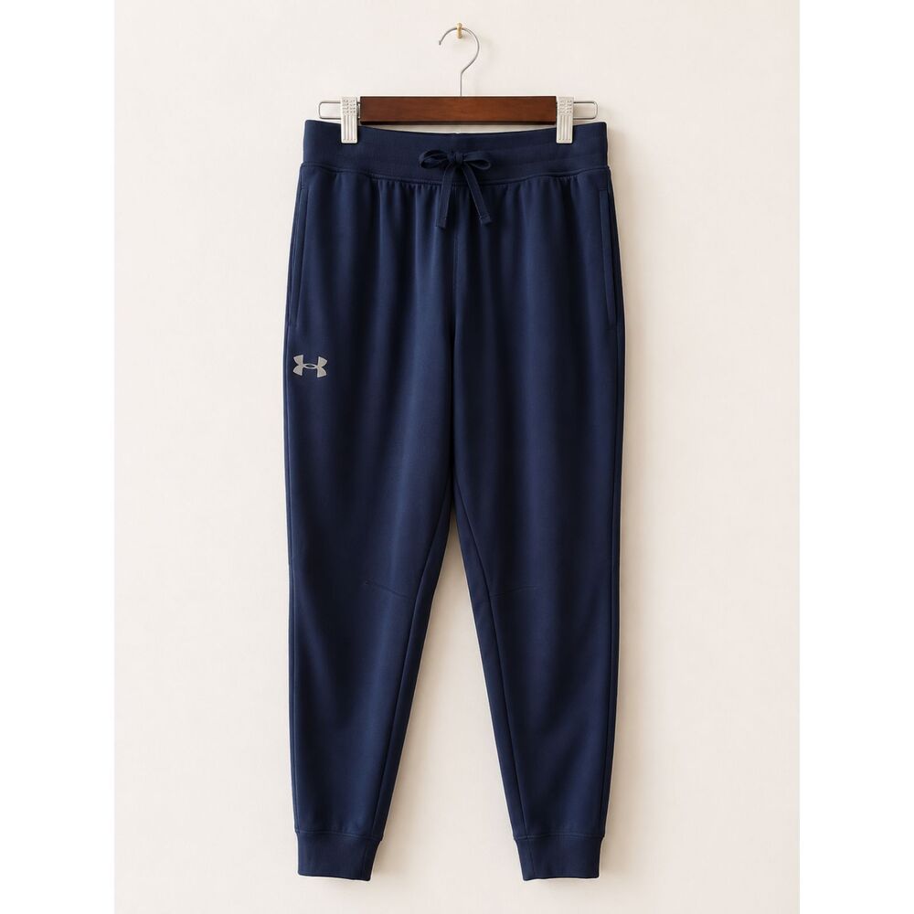 Under Armour Joggers Men's Medium Navy Athletic Pants Performance EUC